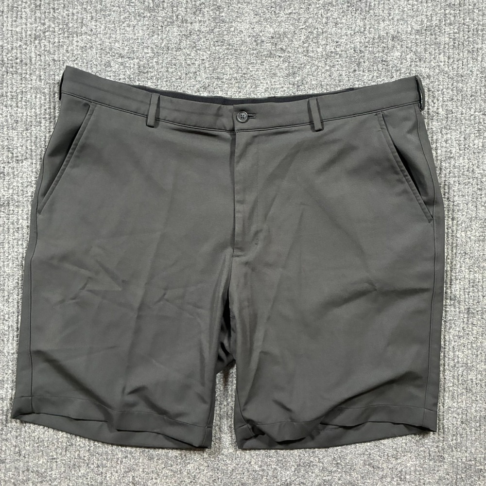 Greg Norman‎ Mens Chino Shorts Size 40 Black Flat Front Outdoor Mid Rise